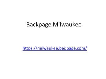 backpage in milwaukee|backpage.com